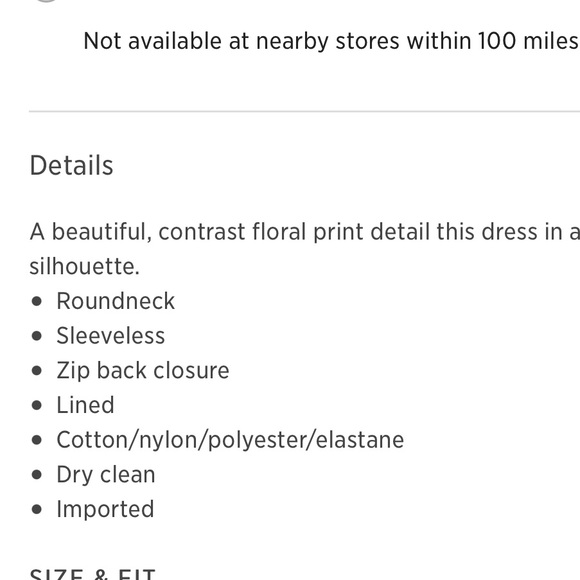 Alice & Olivia black/ white floral dress - Picture 4 of 4